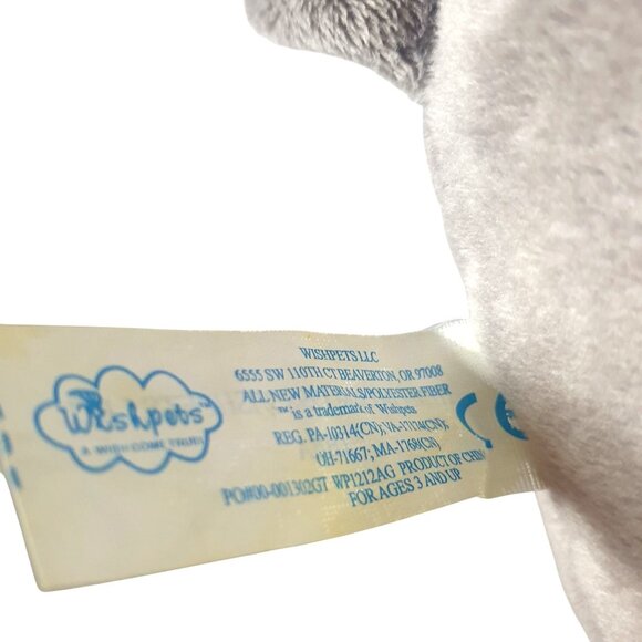 VTG Wishpets Manatee 24" Gray Blue Eye Plush Stuffed Animal Ocean Sealife Soft - Picture 4 of 8